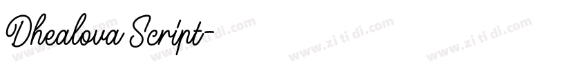 Dhealova Script字体转换 Dhealova Script字体转换